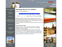 Tablet Screenshot of bicycle-tour-holland.com